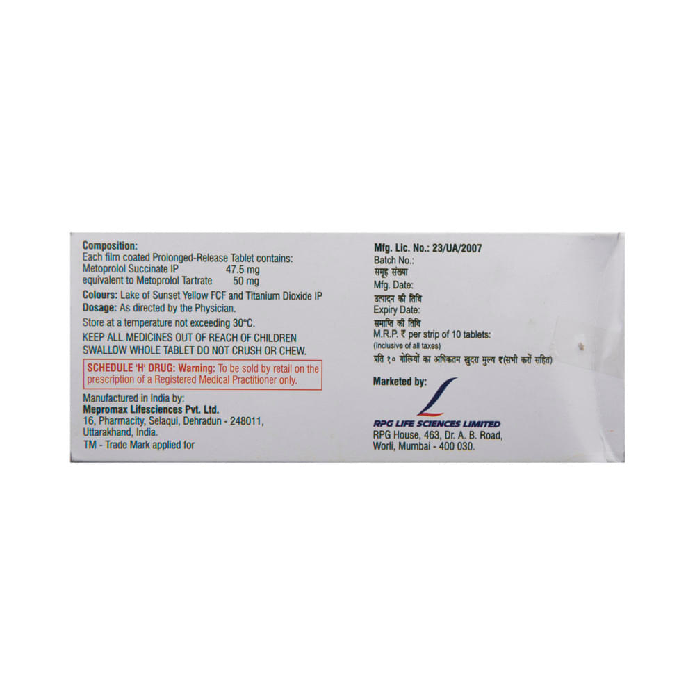 Cardibeta XR 50 Tablet - Image 3