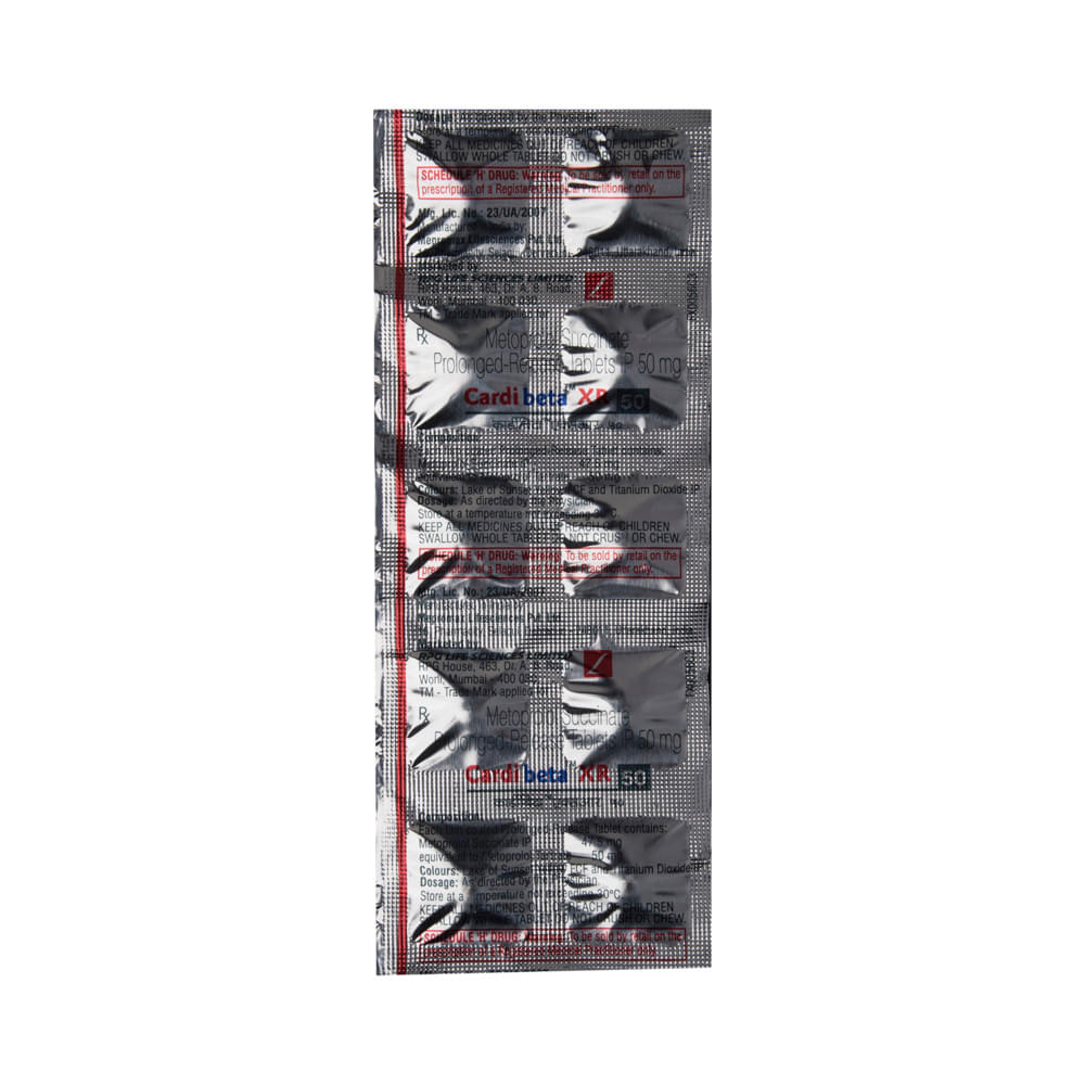 Cardibeta XR 50 Tablet - Image 4
