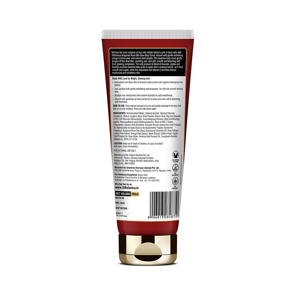 St.Botanica Bulgarian Rose Otto Glow Body Scrub - Image 2