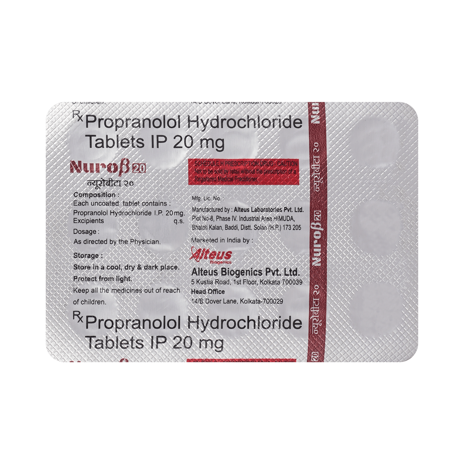 Nuro Beta 20mg Tablet - Image 3