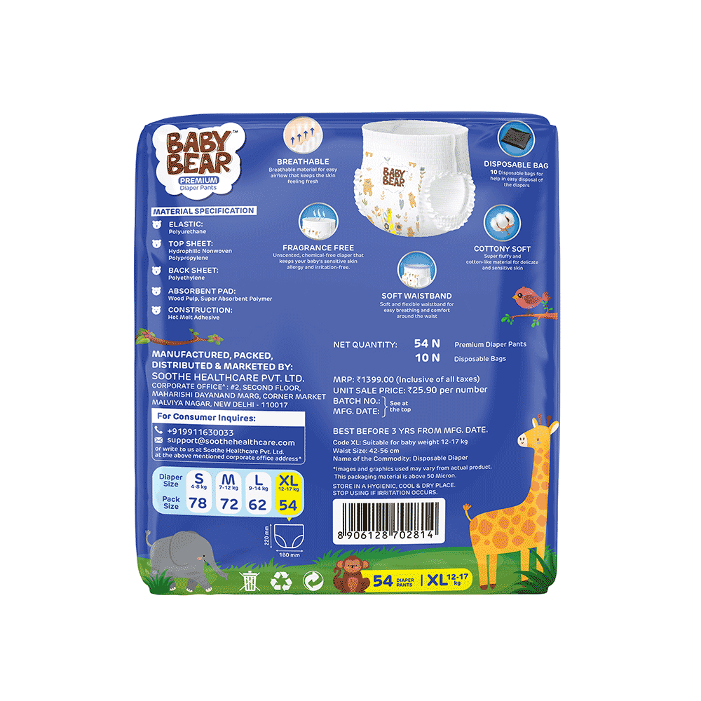 Baby Bear Premium Diaper XL - Image 2