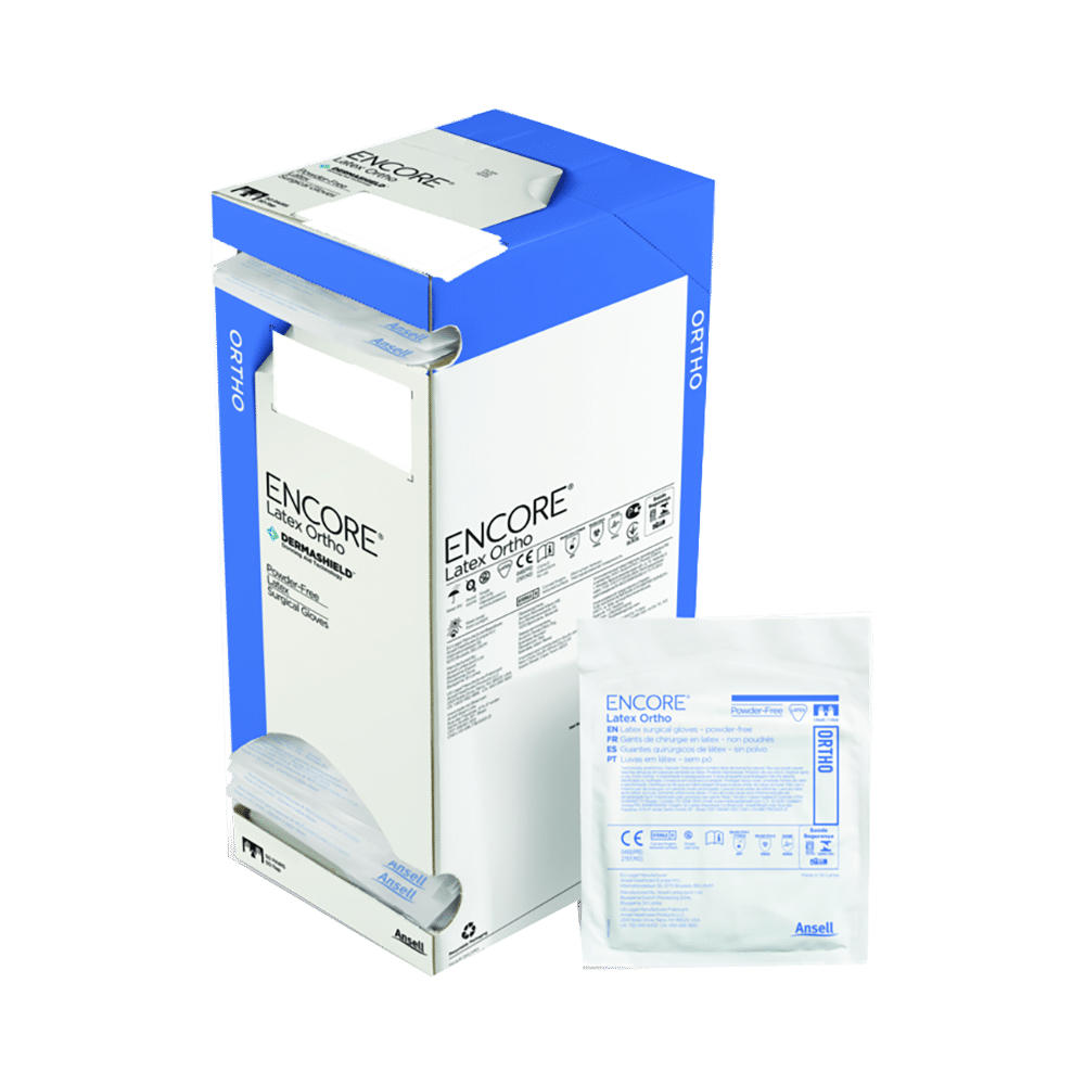 Ansell Encore Latex Ortho Powder Free Surgical Glove 7