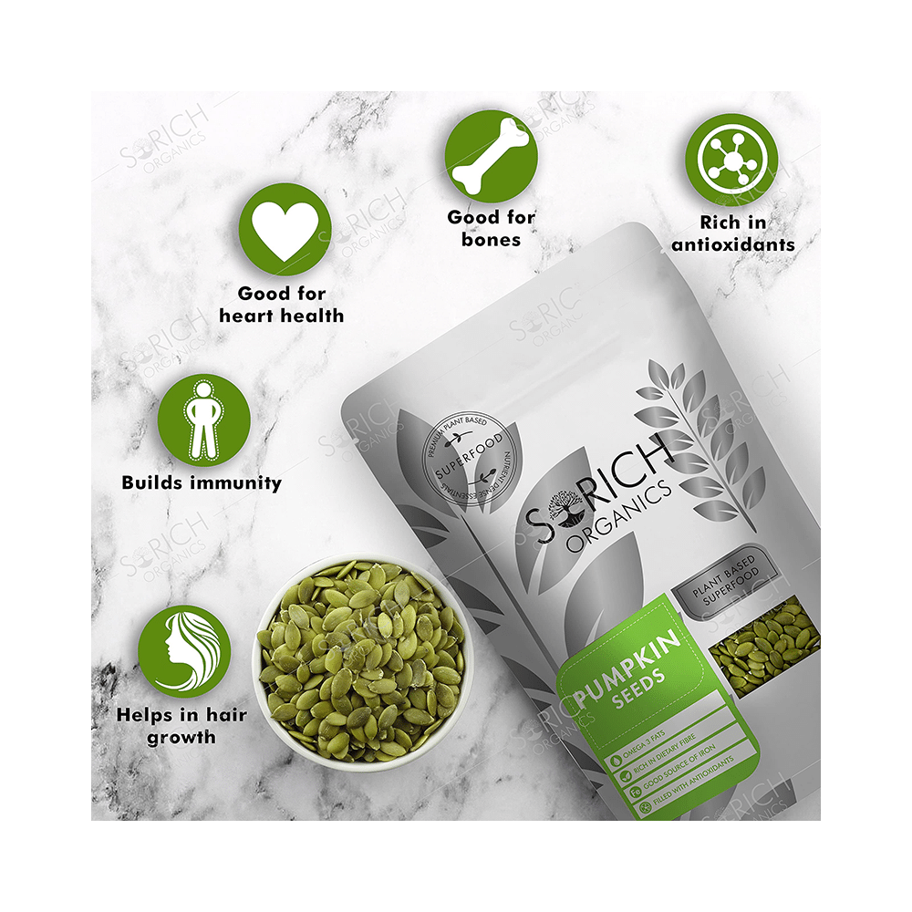 Sorich Organics Combo Pack of Pumpkin and Sunflower Seeds (200gm Each) - Image 5