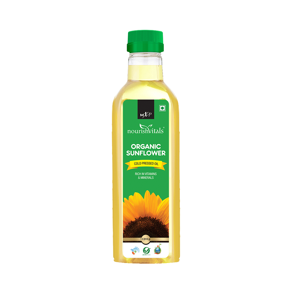 NourishVitals Organic Sunflower Cold Pressed Oil (1ltr Each) - Image 2