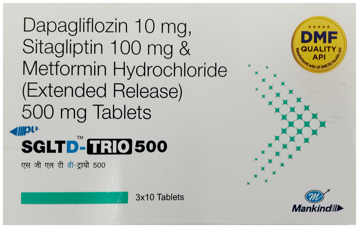 Sgltd-Trio 10mg/500mg/100mg Tablet