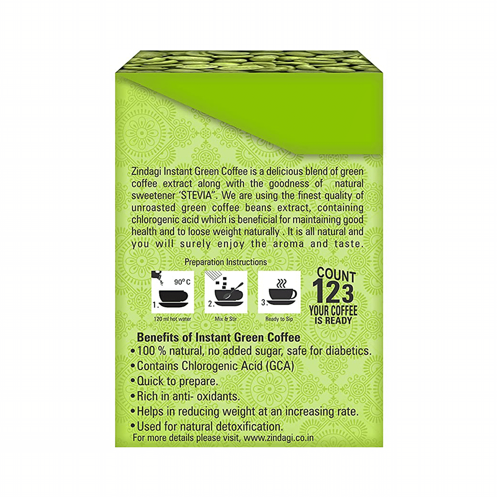 Zindagi Instant Green Coffee Powder (1 gm Each) - Image 2