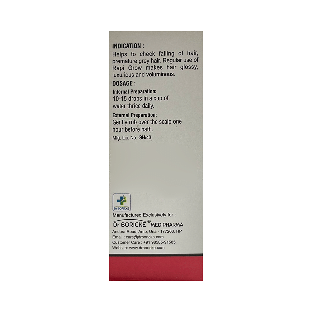 Dr Boricke Rapi Grow Oral Drops (30ml Each) - Image 2