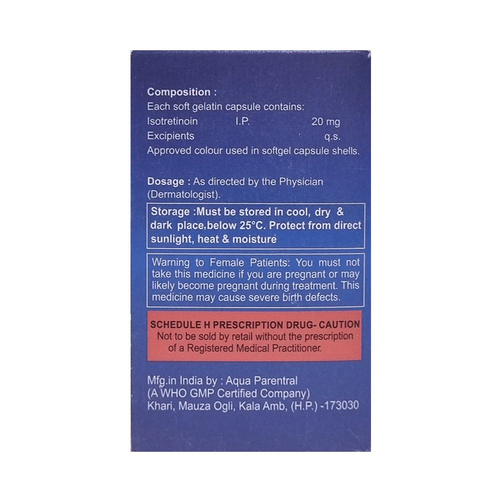 Acnetoin-I 20mg Capsule - Image 2