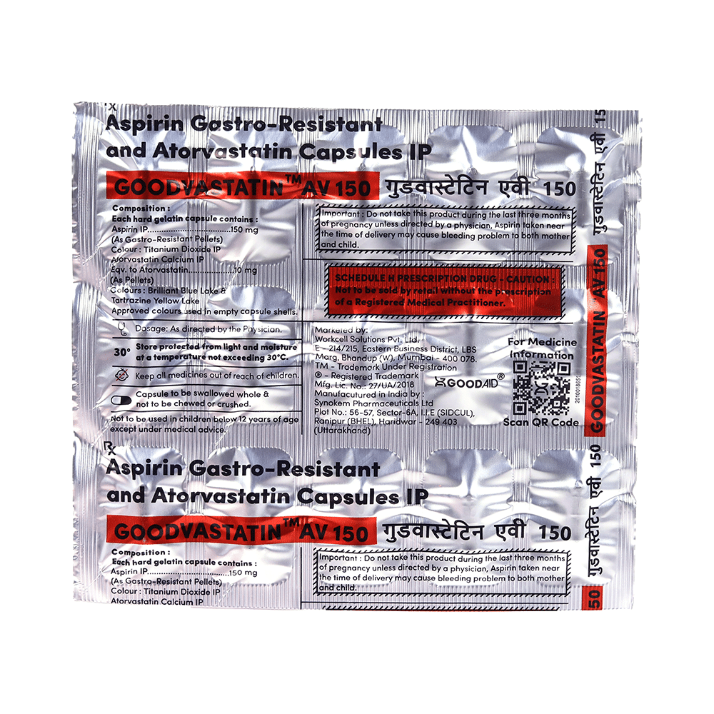Goodvastatin AV 150 Capsule - Image 3