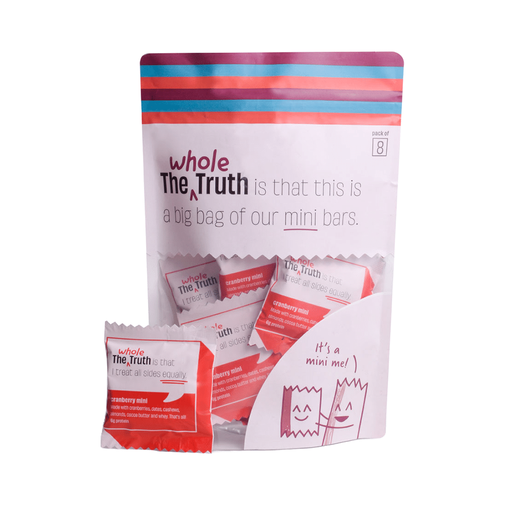 The Whole Truth Mini Protein Bar (27gm Each) | Flavour Cranberry - Image 1