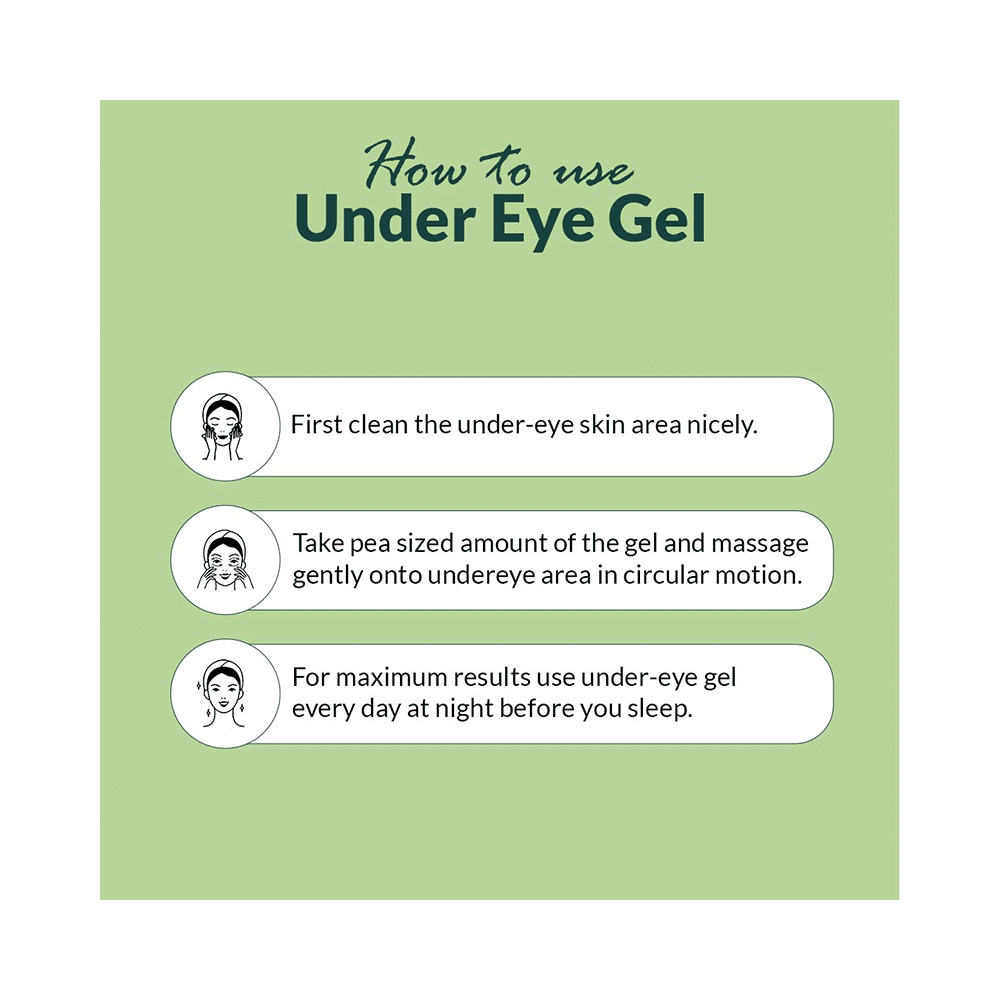 Strictly Organics India 3% Caffeine Under Eye Gel For Dark Circles & Puffiness With Niacinamide - Image 6
