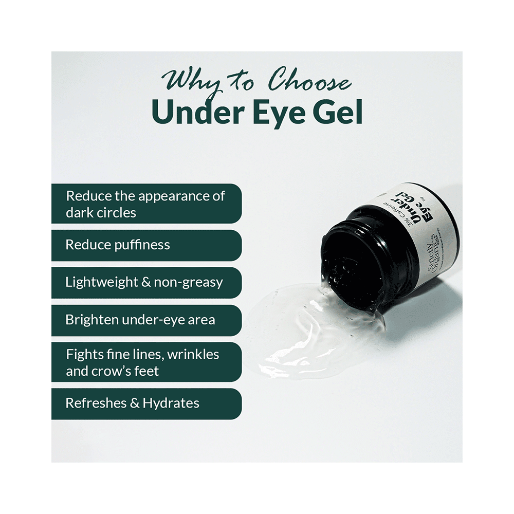 Strictly Organics India 3% Caffeine Under Eye Gel For Dark Circles & Puffiness With Niacinamide - Image 3