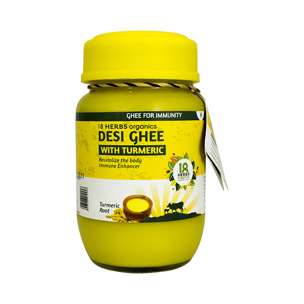 18 Herbs Organics Desi Ghee with Turmeric - Image 1