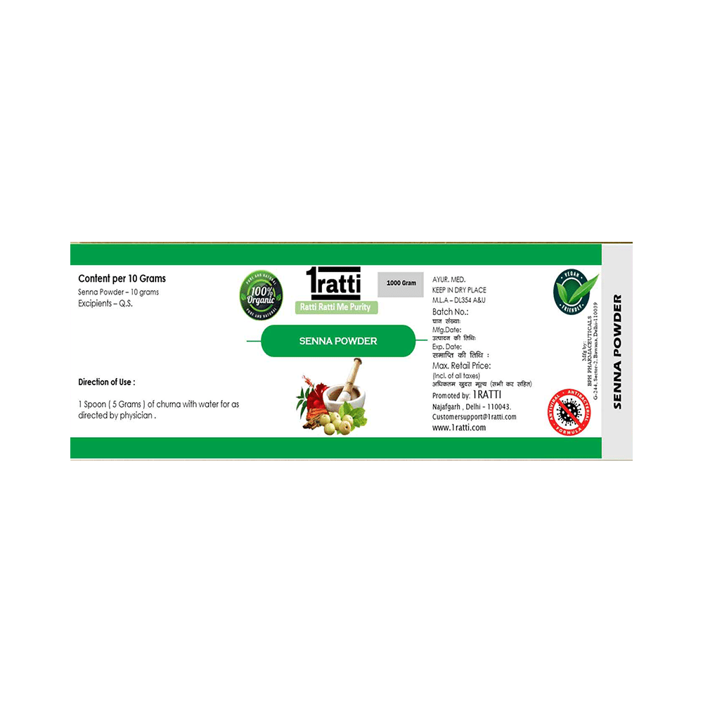 1ratti Senna Powder (1000gm Each) - Image 3