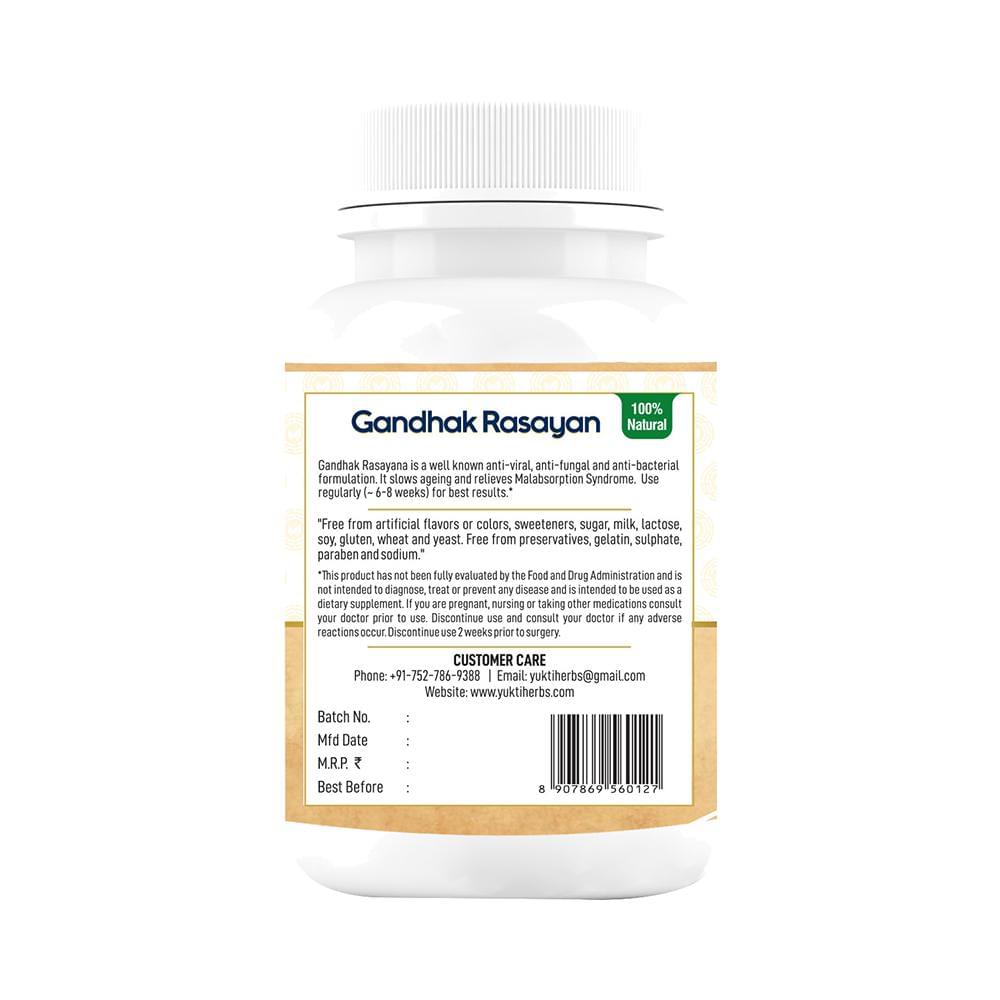 Yukti Herbs Gandhak Rasayana Tablet - Image 3