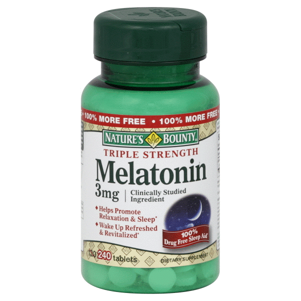 Nature's Bounty Triple Strength Melatonin 3mg Tablet - Image 1