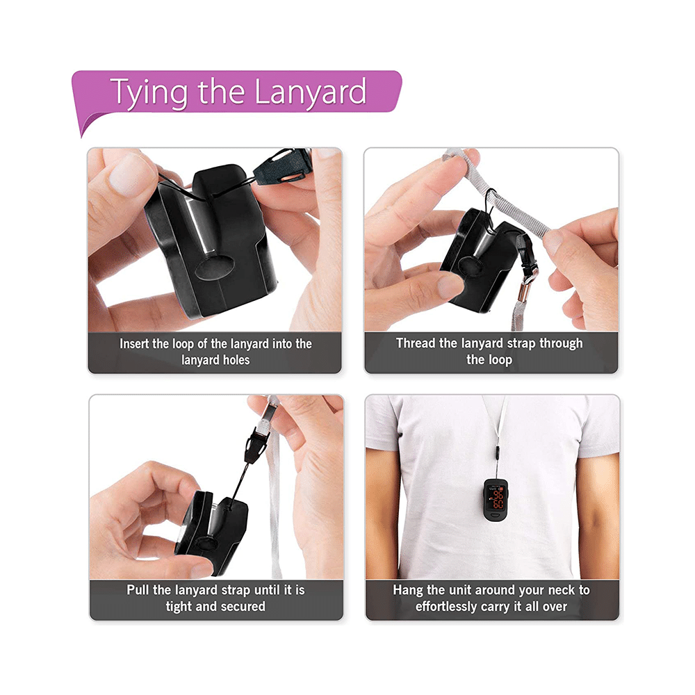 Health Sense FP 900 Accu Beat Fingertip Pulse Oximeter Black - Image 5