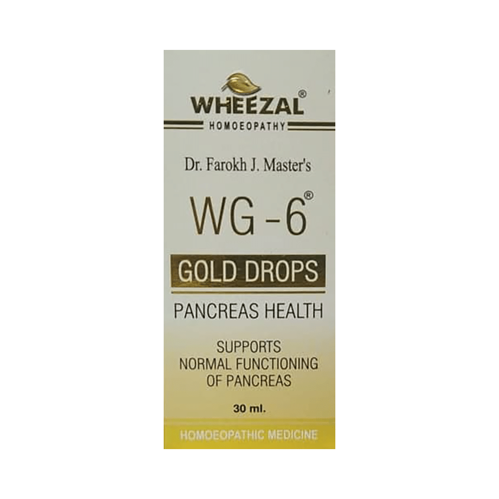 Wheezal WG6 Pancreas Health Gold Drop - Image 1