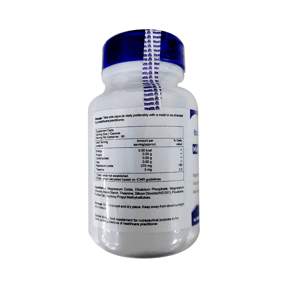 HealthVit Magnesium Oxide 370mg Capsule - Image 2