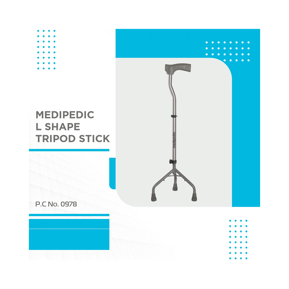 Vissco 978 Medipedic Tripod L Shape Stick Universal - Image 2