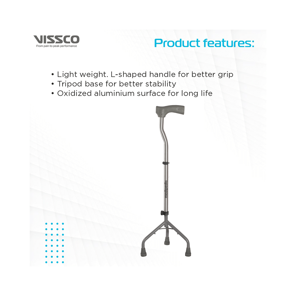 Vissco 978 Medipedic Tripod L Shape Stick Universal - Image 4