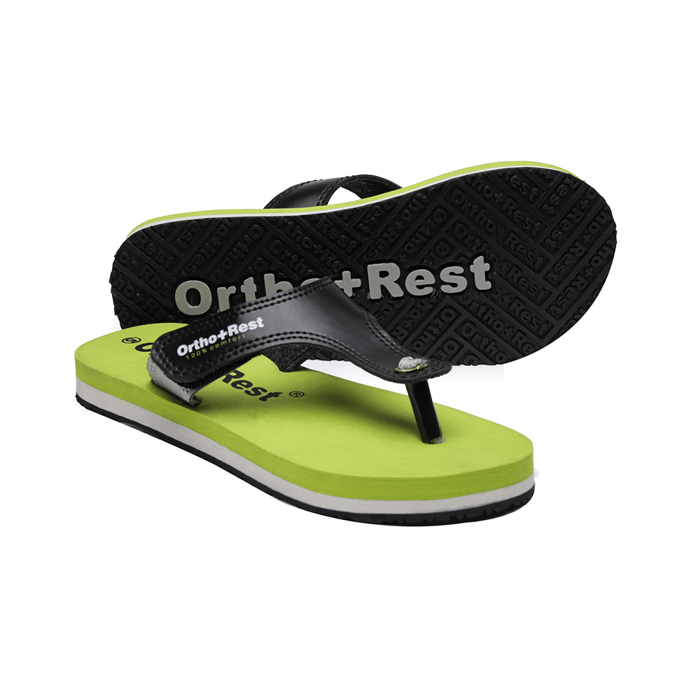 Ortho + Rest L700 Extra Soft Flip Flop Orthopedic Slippers for Women & Girls Olive 4 - Image 3