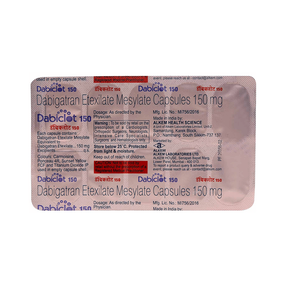 Dabiclot 150mg Capsule - Image 3