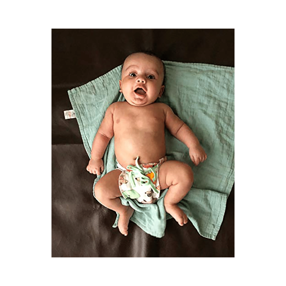 Superbottoms Organic Cotton Padded Dry Feel Langot/Nappy Size 0 Striking Whites - Image 7