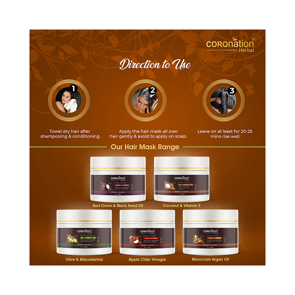 Coronation Herbal Coconut & Vitamin E Hair Mask (200gm Each) - Image 6