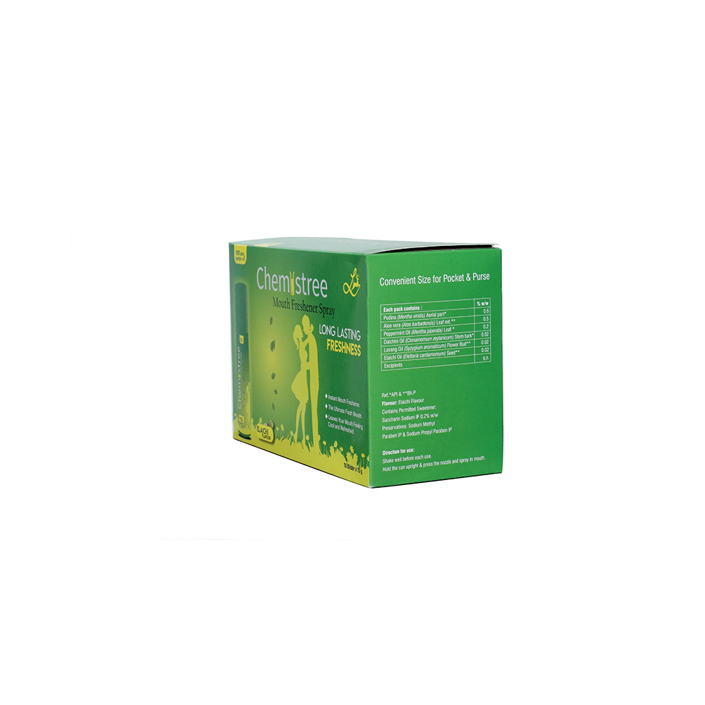 Chemistree Mouth Freshener Spray (15gm Each) Elaichi - Image 4