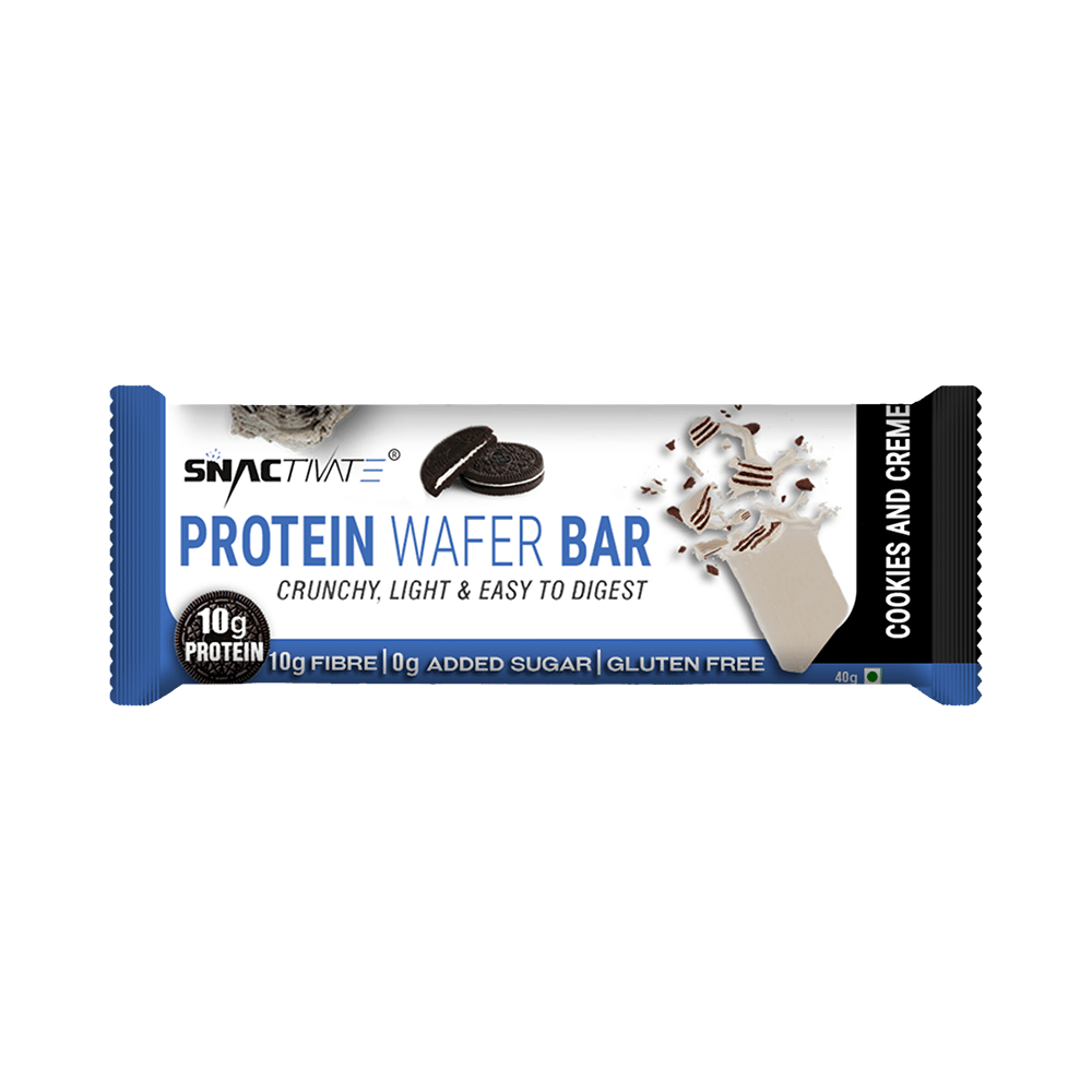 Snactivate Protein Wafer Bar (40gm Each) Cookies & Cream - Image 2