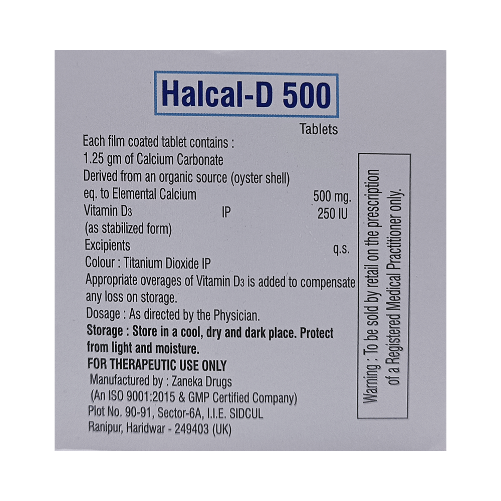Halcal-D 500 Tablet - Image 2