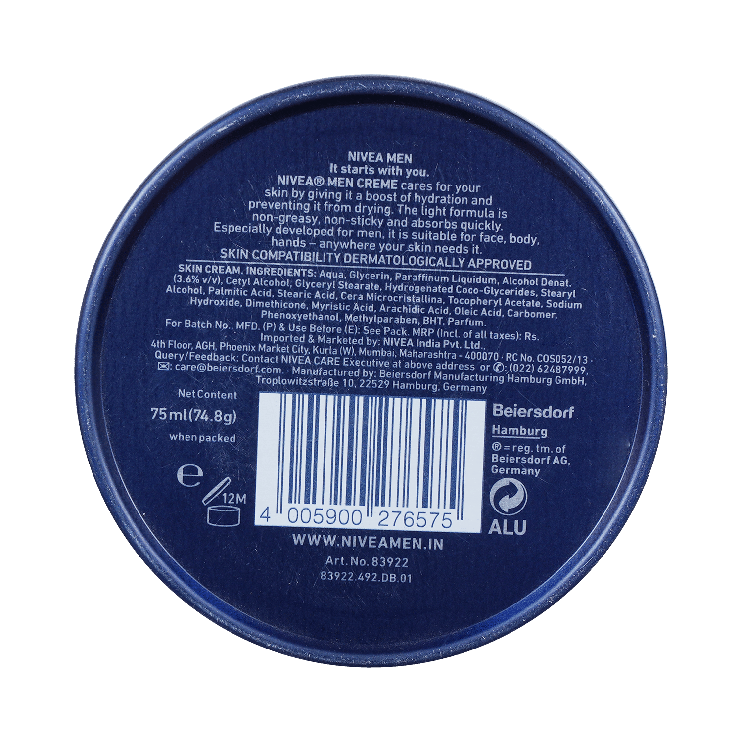 Nivea Men Moisturiser Creme for Face, Body & Hands - Image 3