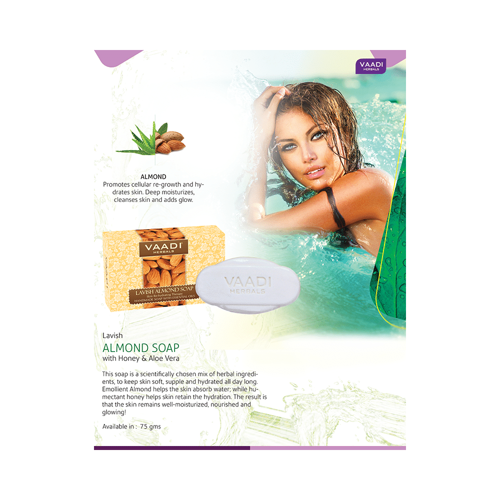 Vaadi Herbals Lavish Almond Soap - Image 2
