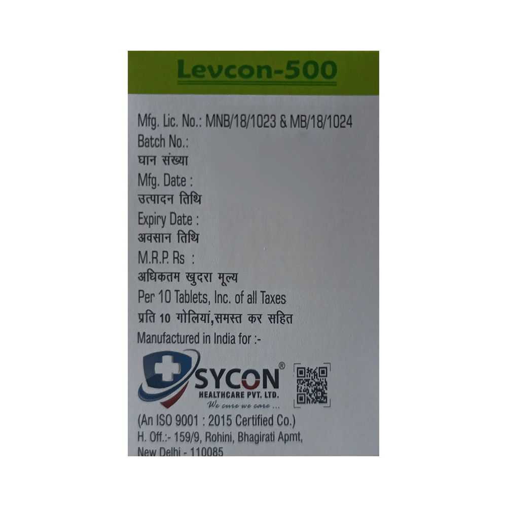 Levcon 500 Tablet - Image 2