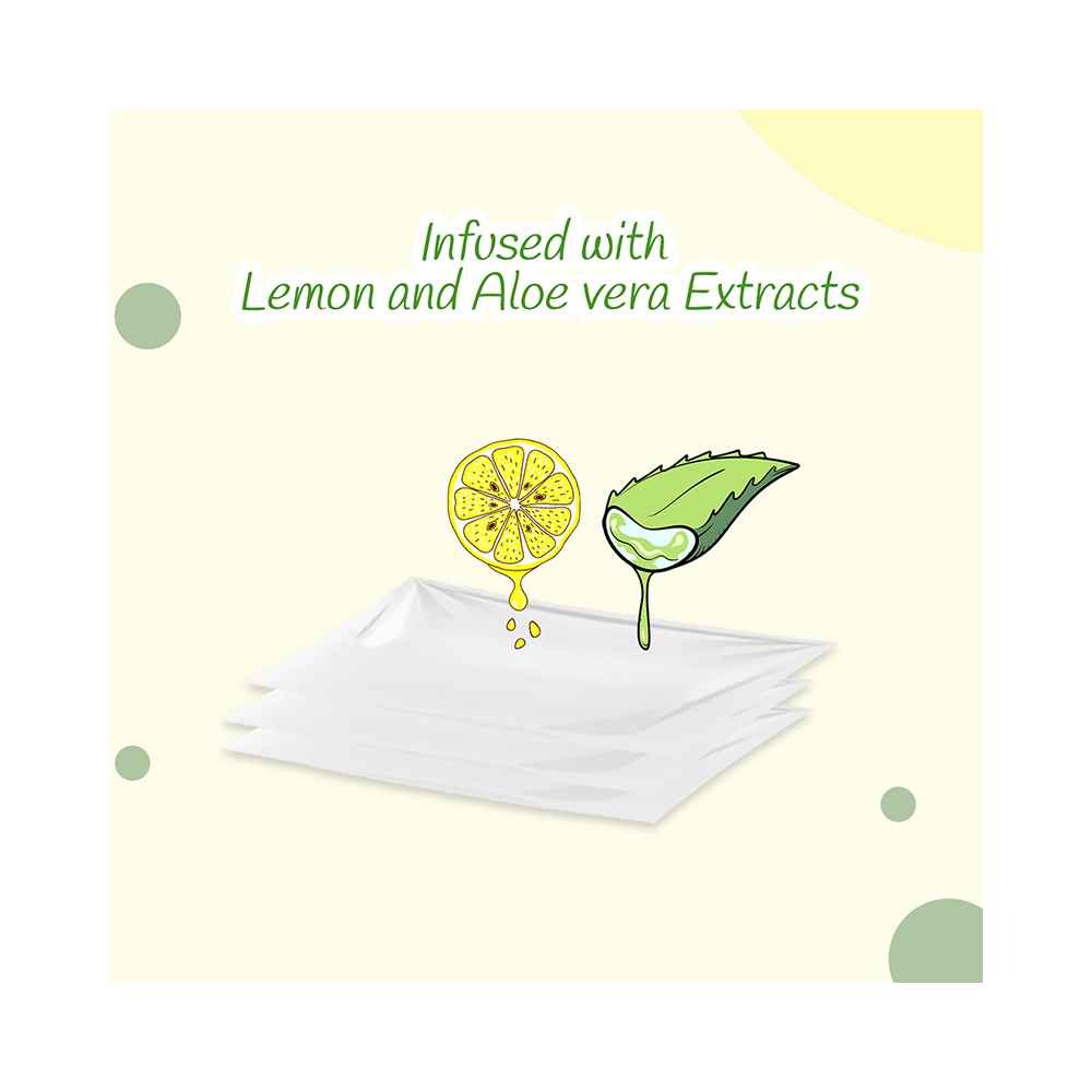 Mee Mee Caring Baby Wet Wipes with Aloe Vera & Lemon Extract (72 Each) - Image 2