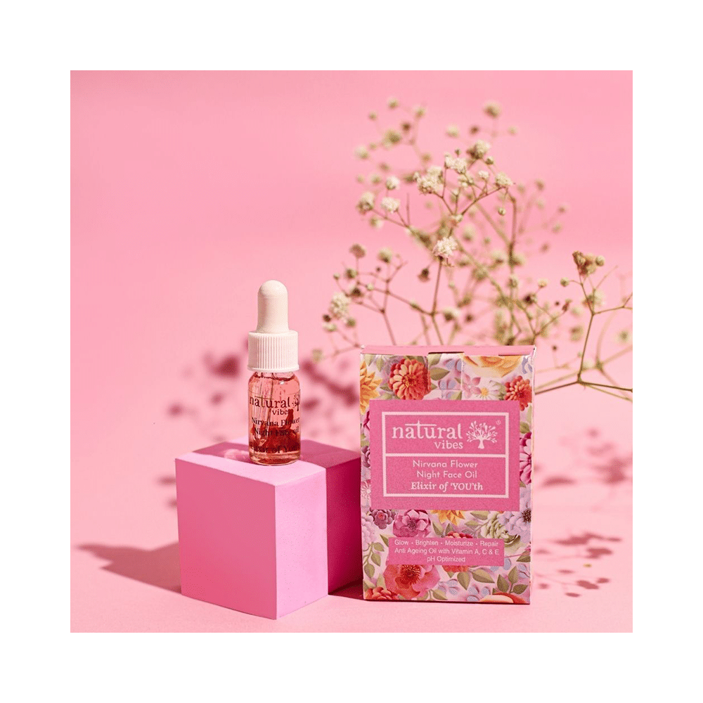 Natural Vibes Glow Getter Gift Set with Jade Face Roller, Vitamin C Serum, Nirvana Flower Oil and Gold Beauty Elixir Oil - Image 7