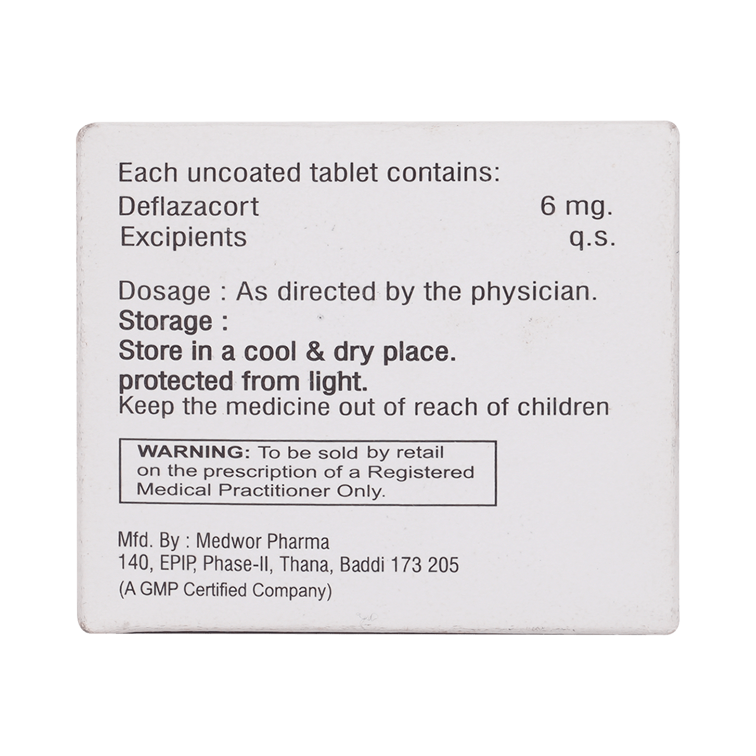 Fastcort 6mg Tablet - Image 3