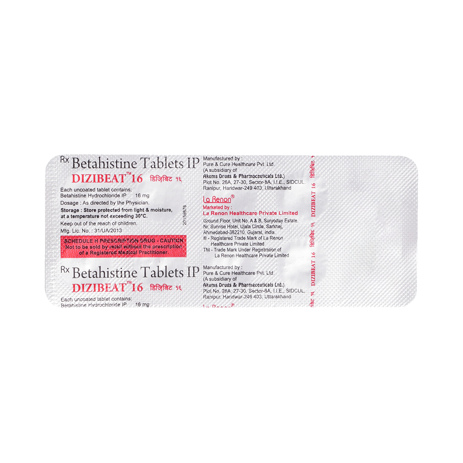 Dizibeat 16mg Tablet - Image 6