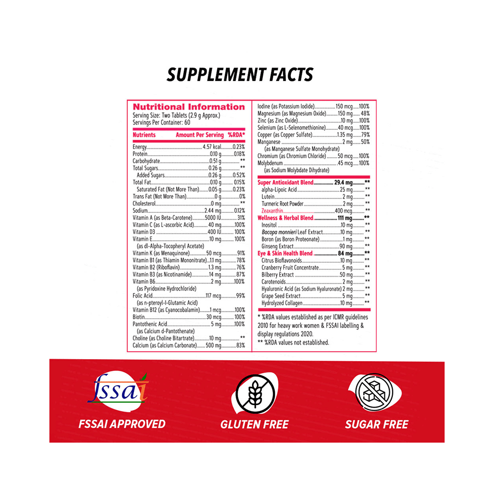 GNC Women's Multivitamin 50 Plus | For Joints & Anti-Ageing Support | Tablet - Image 6