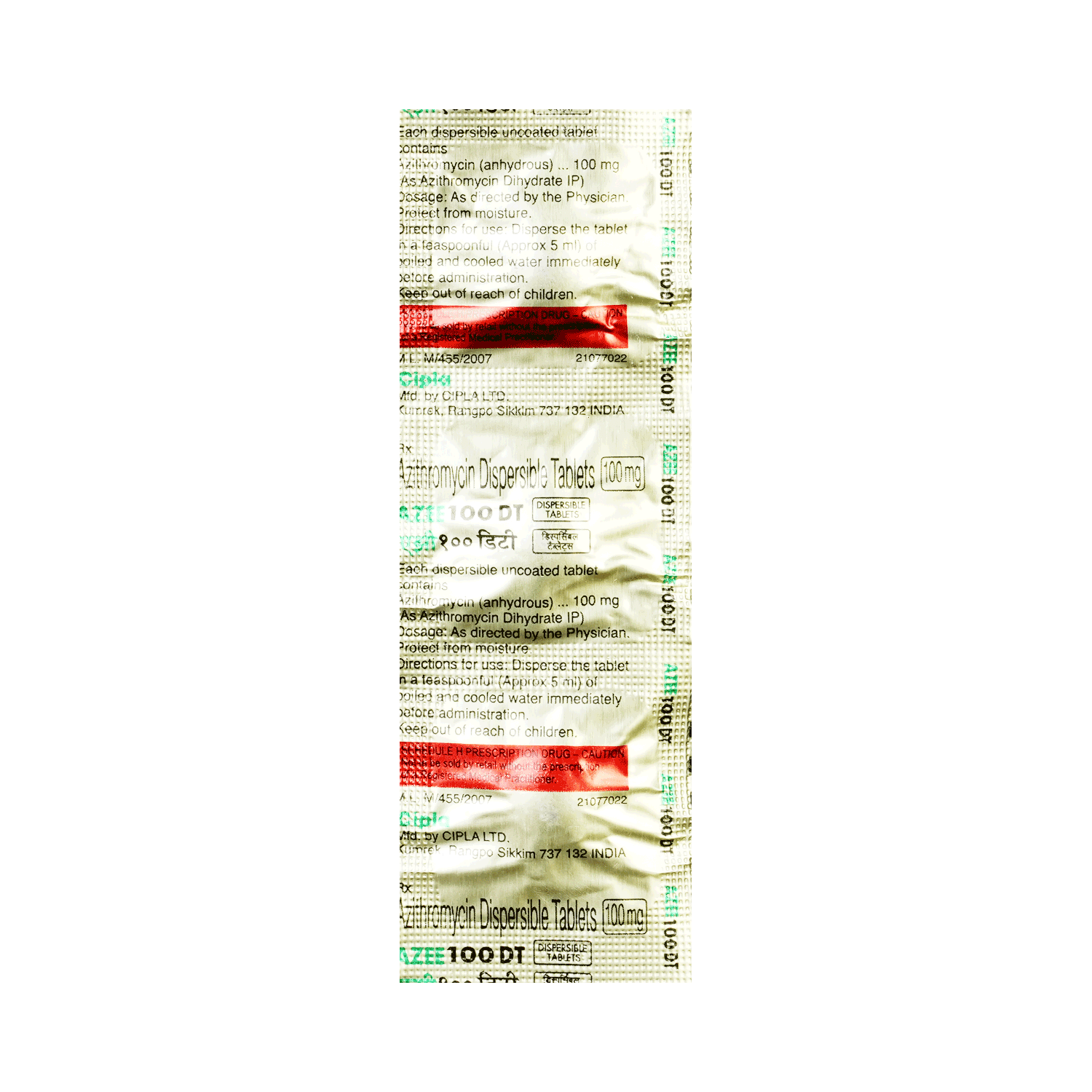 Azee 100mg Tablet DT - Image 2