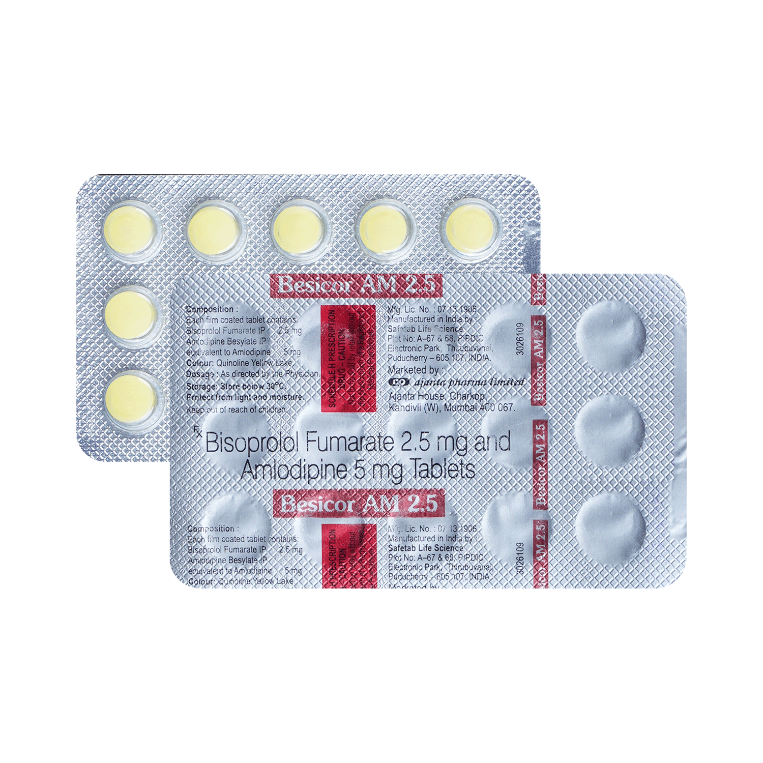 Besicor AM 5mg/2.5mg Tablet