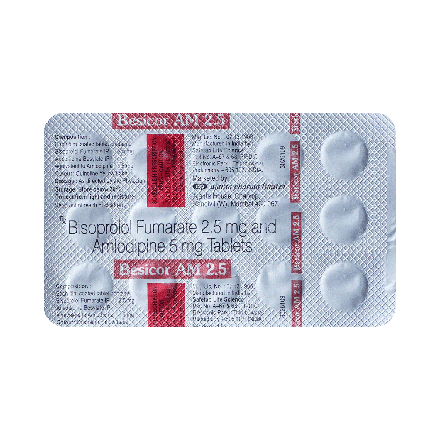 Besicor AM 5mg/2.5mg Tablet - Image 3