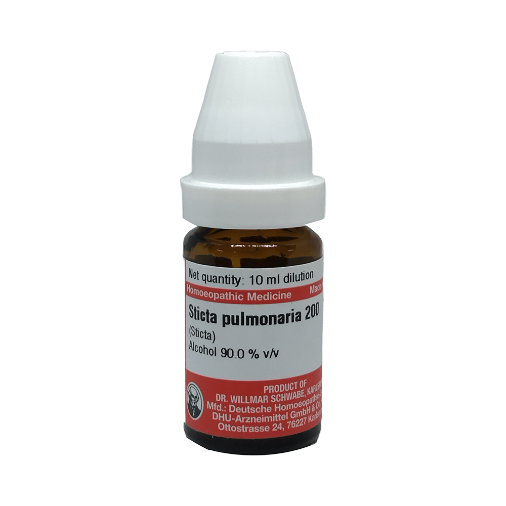 Dr Willmar Schwabe Germany Sticta Pulmonaria Dilution 200