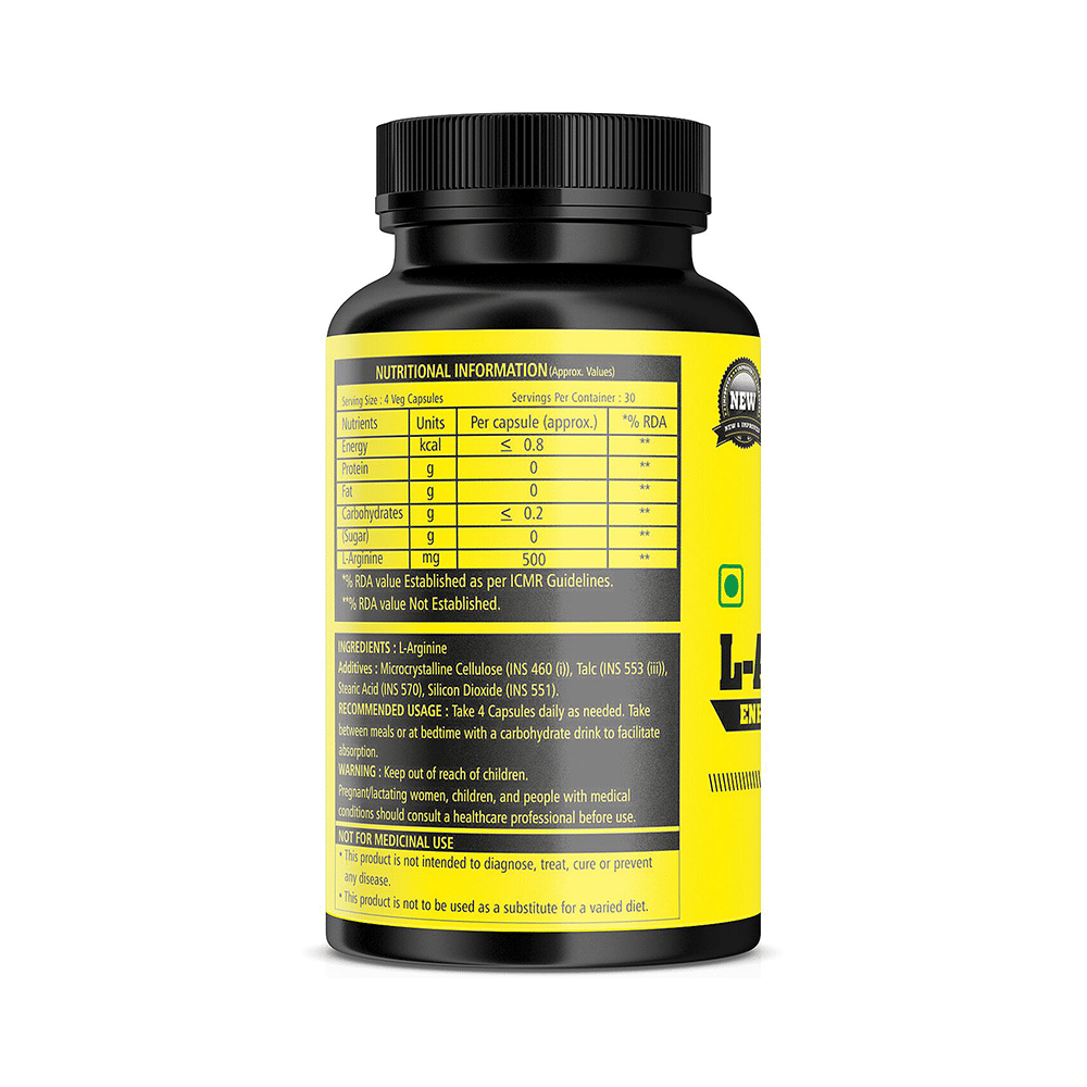 Absolute Nutrition L-Arginine Capsule - Image 3