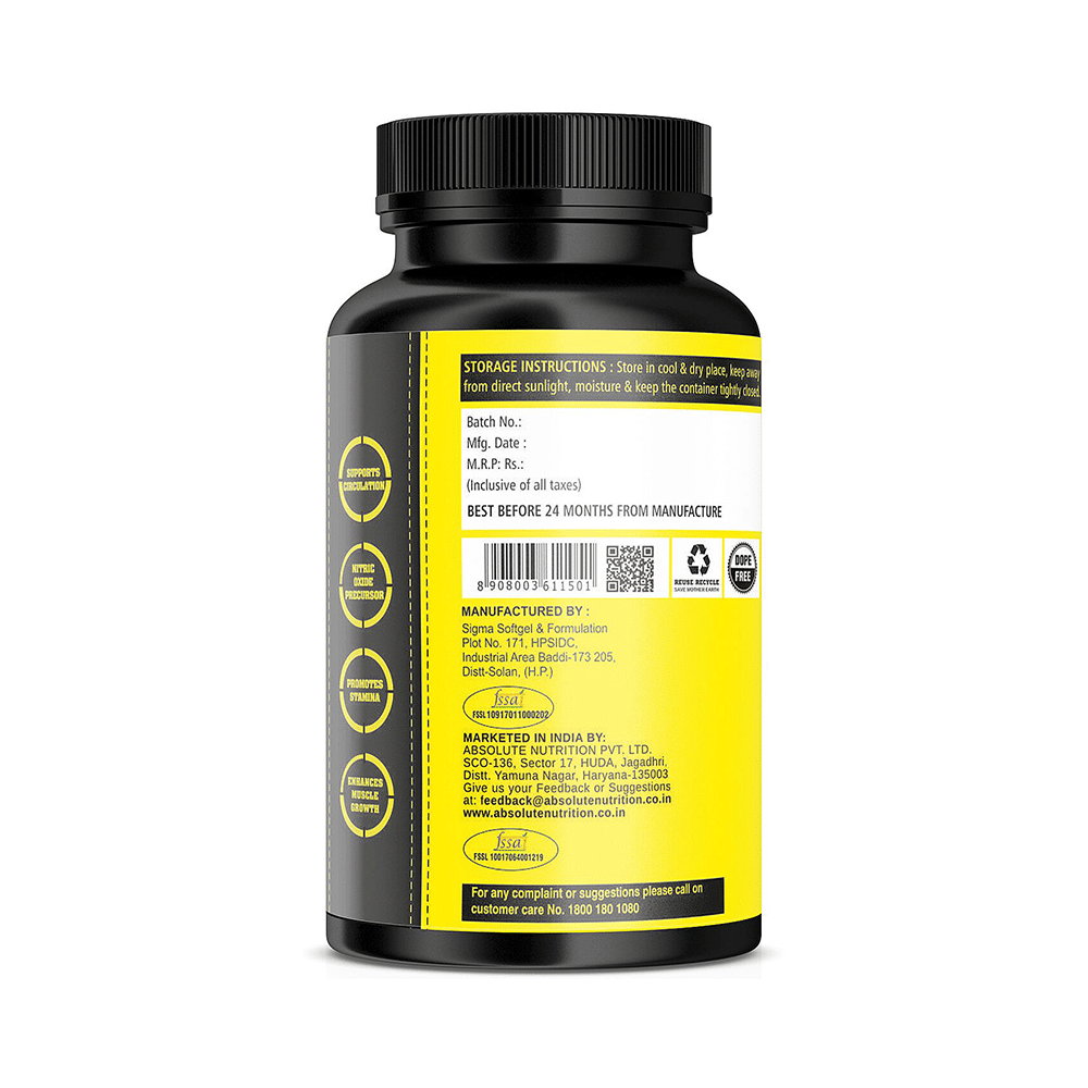 Absolute Nutrition L-Arginine Capsule - Image 2