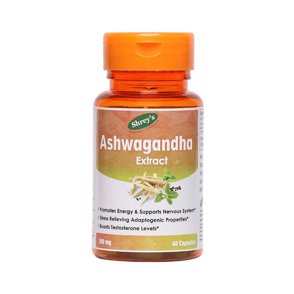 Shrey's Ashwagandha Extract 500mg Capsule