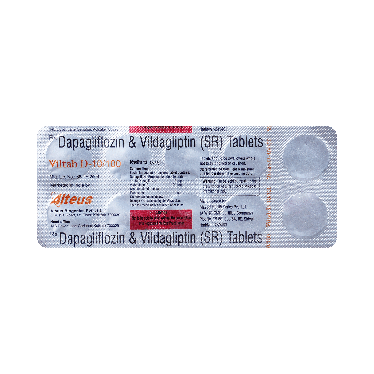 Viltab D 10/100 Tablet SR - Image 3