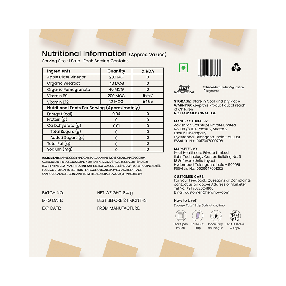 Hera Fast Metabolism Disintegrating Strip Mixed Berry - Image 8