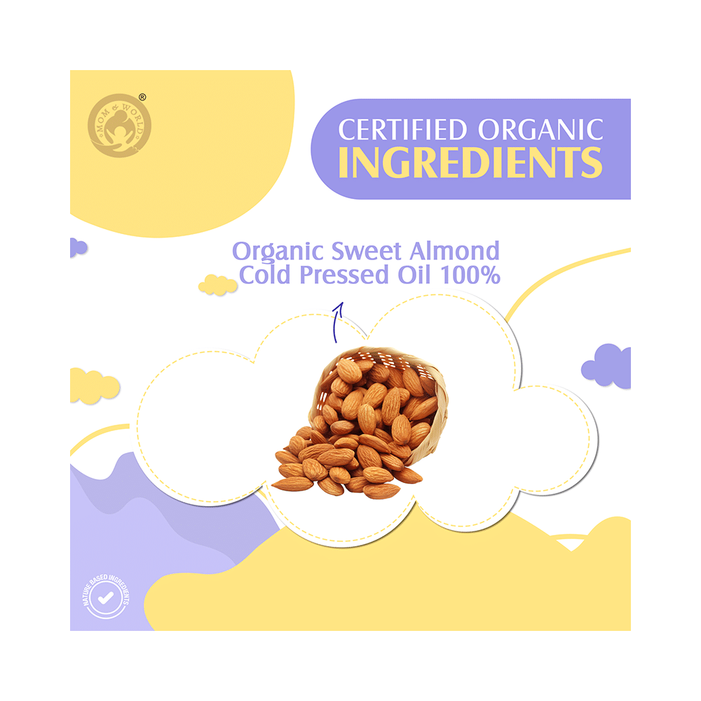 Mom & World Baby Massage Organic Sweet Almond Oil - Image 7